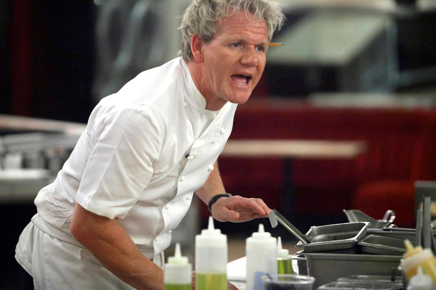 Gordon Ramsay in kitchen