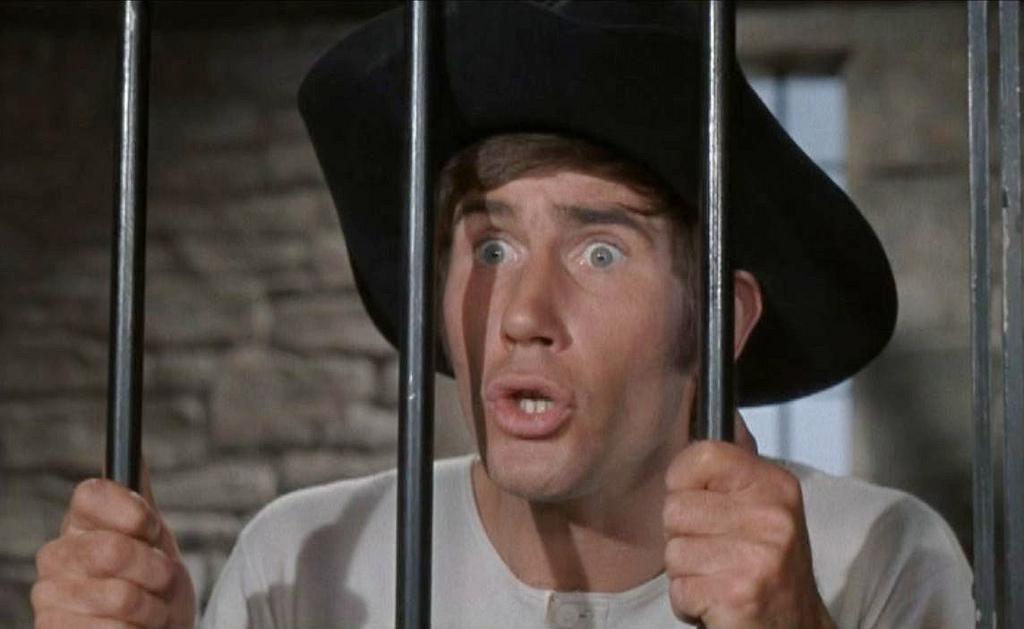 Jim Dale in recording studio